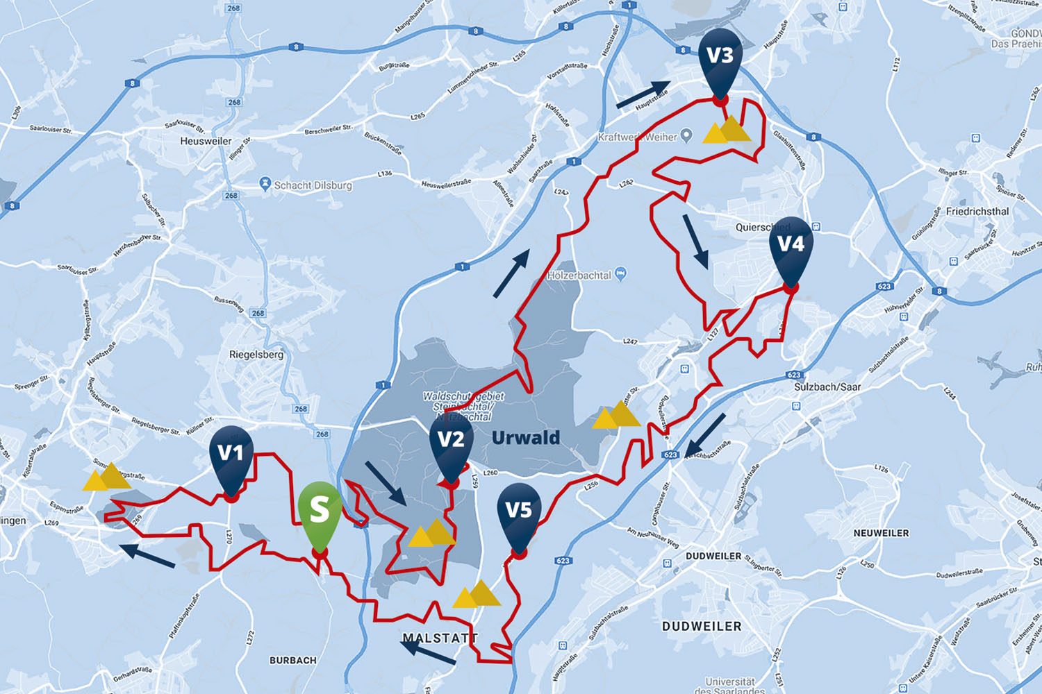 Hartfüsslertrail 58 km Strecke